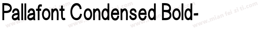 Pallafont Condensed Bold字体转换